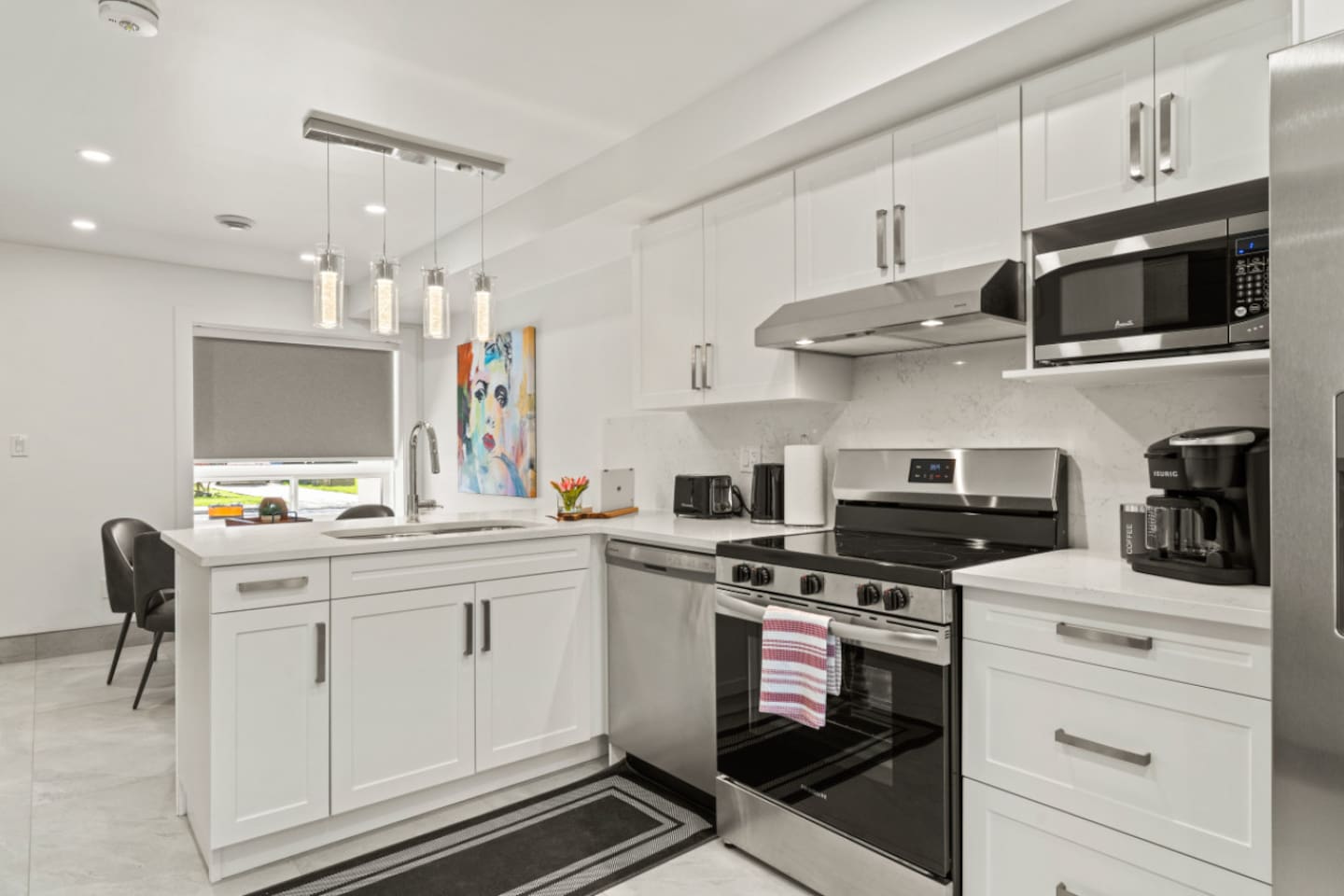 A sleek kitchen for the best dinners.