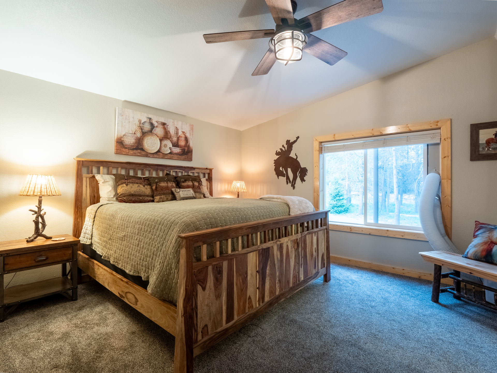New King Bed in Master