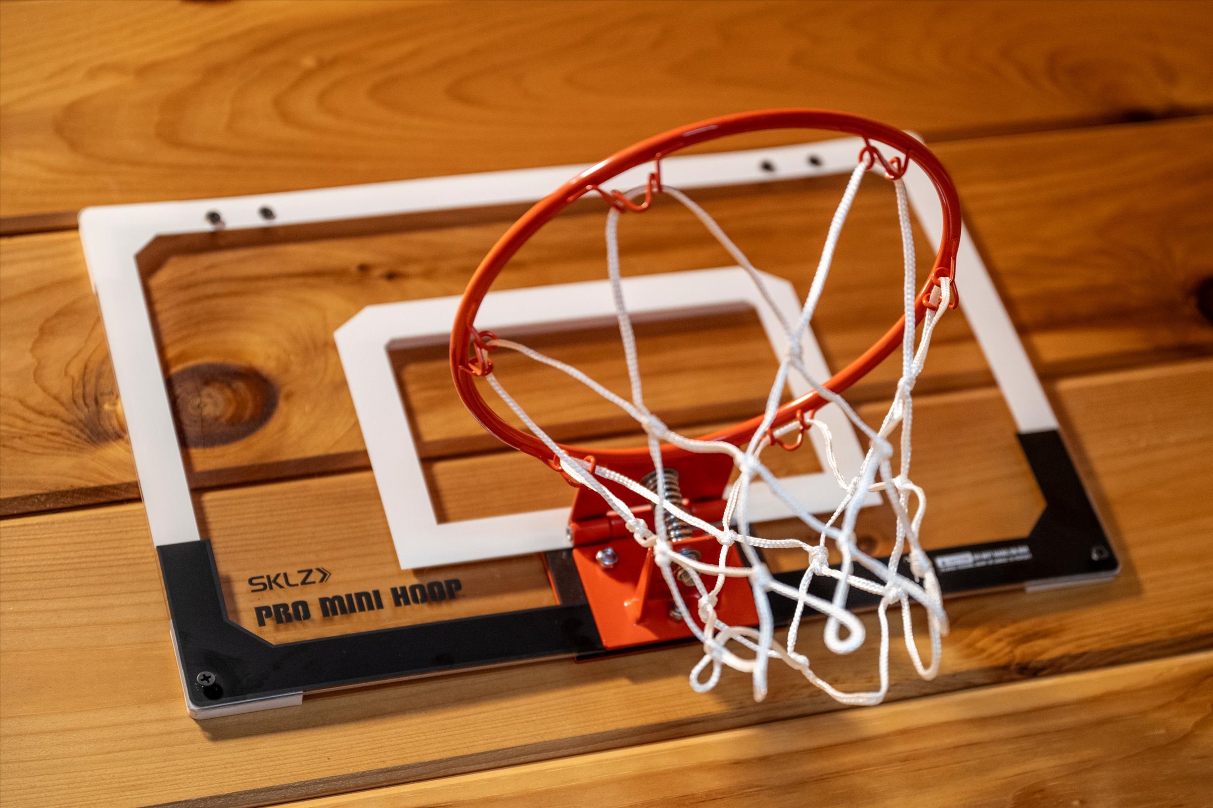 The kids will love the mini basketball hoop
