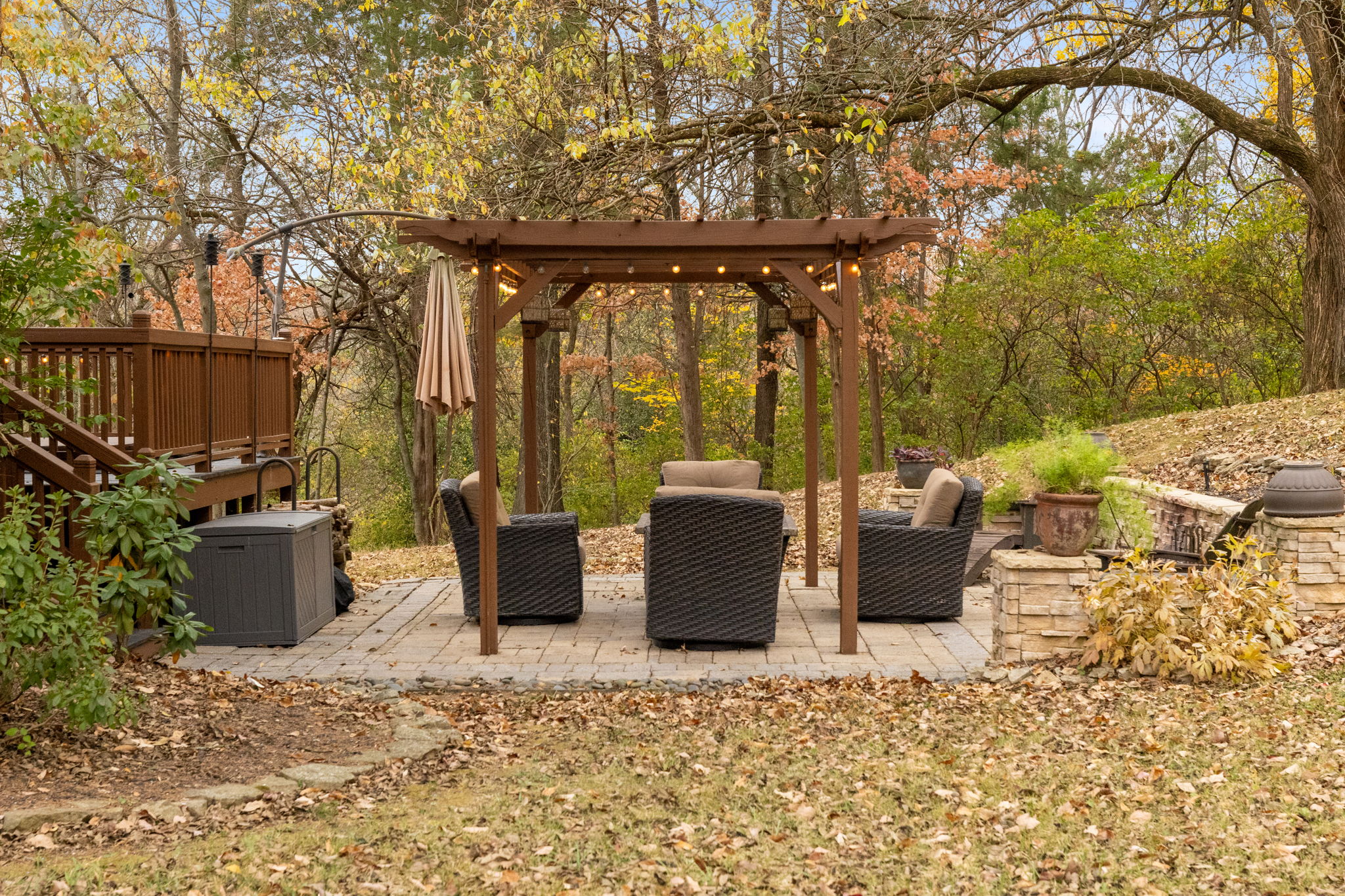 Fire Pit and Pergola
