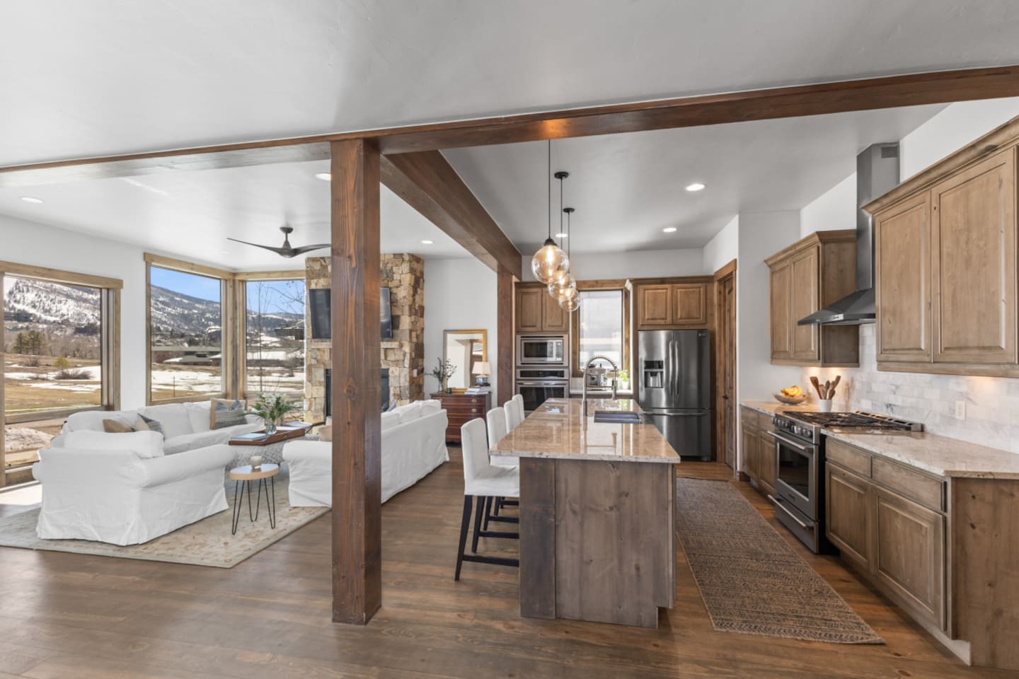 Main Level Kitchen & Living Room