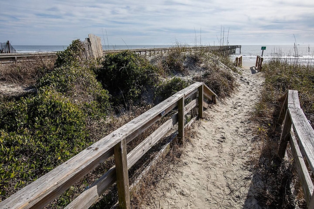 Private Beach Path | Beach Break | IOP Escapes Vacation Rentals | 1400 Ocean Blvd 106B, Isle of Palms SC