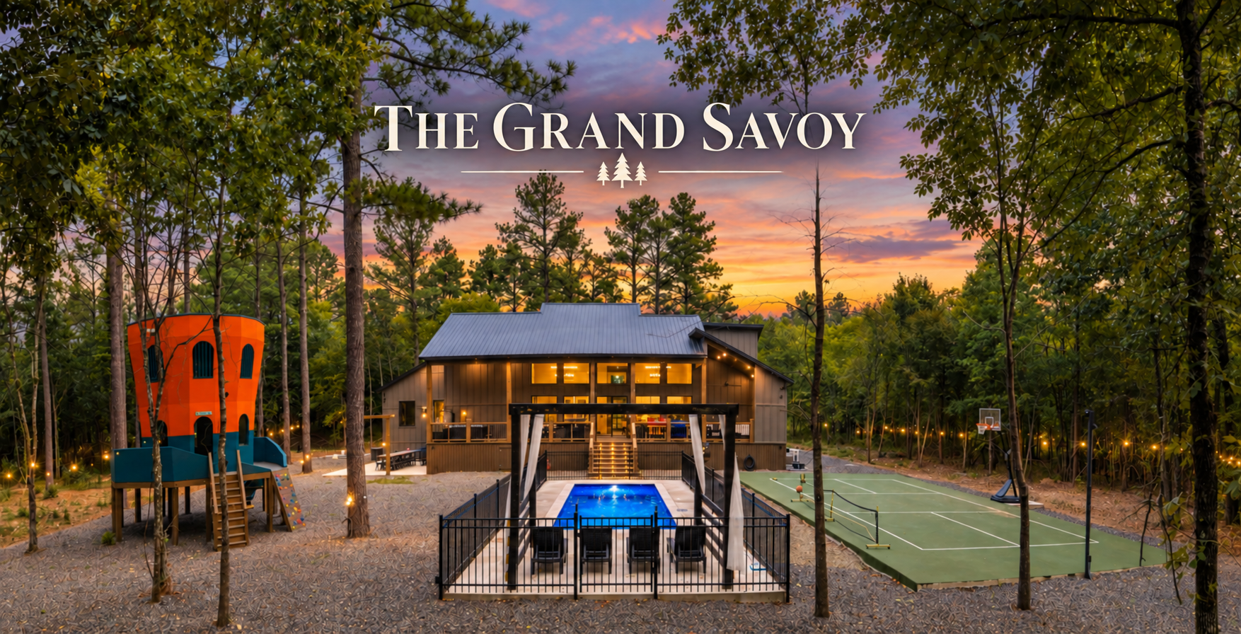 The Grand Savoy in Broken Bow Luxury Fun Family Cabin.