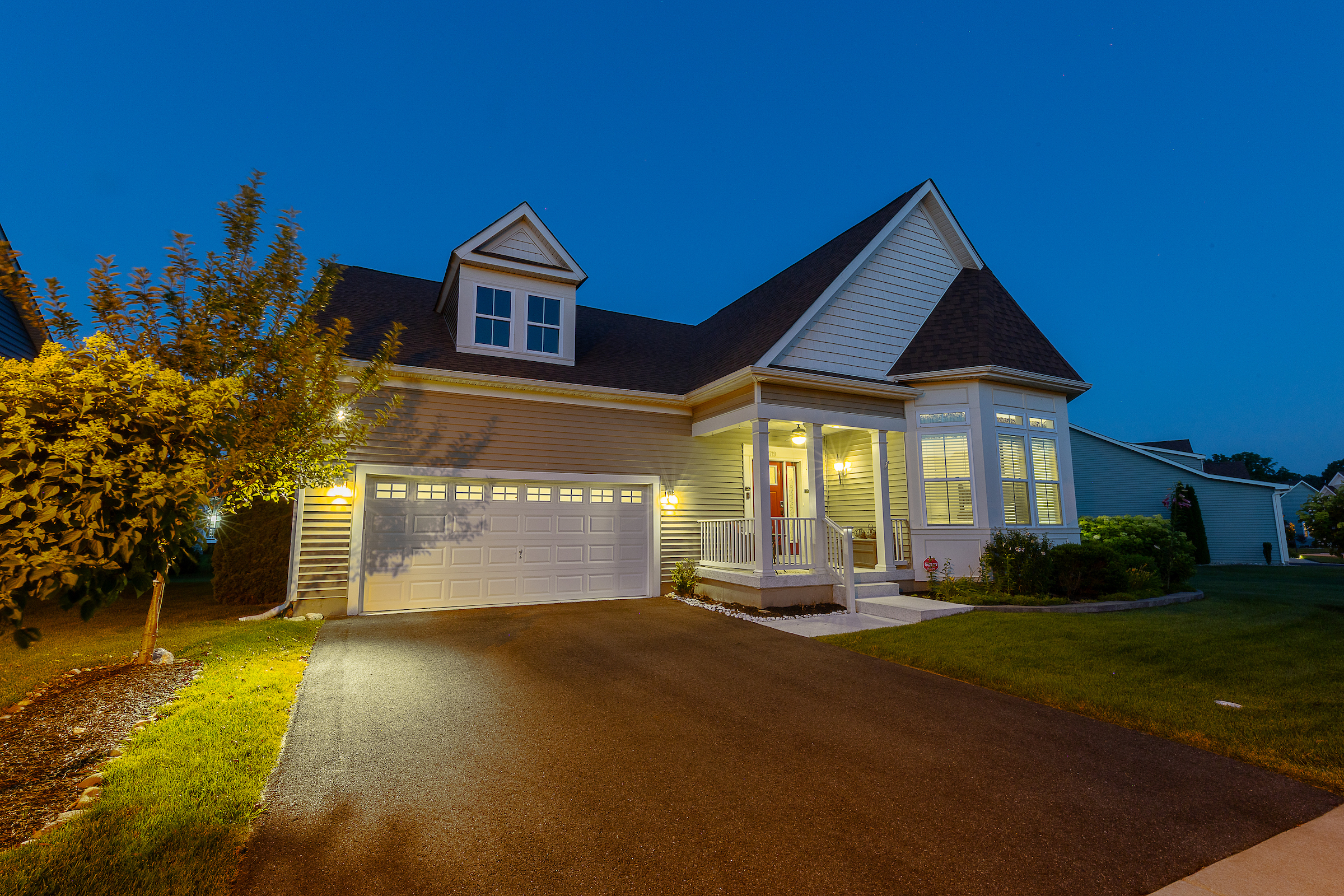 Two car garage plus the driveway ensures plenty of on-site parking.