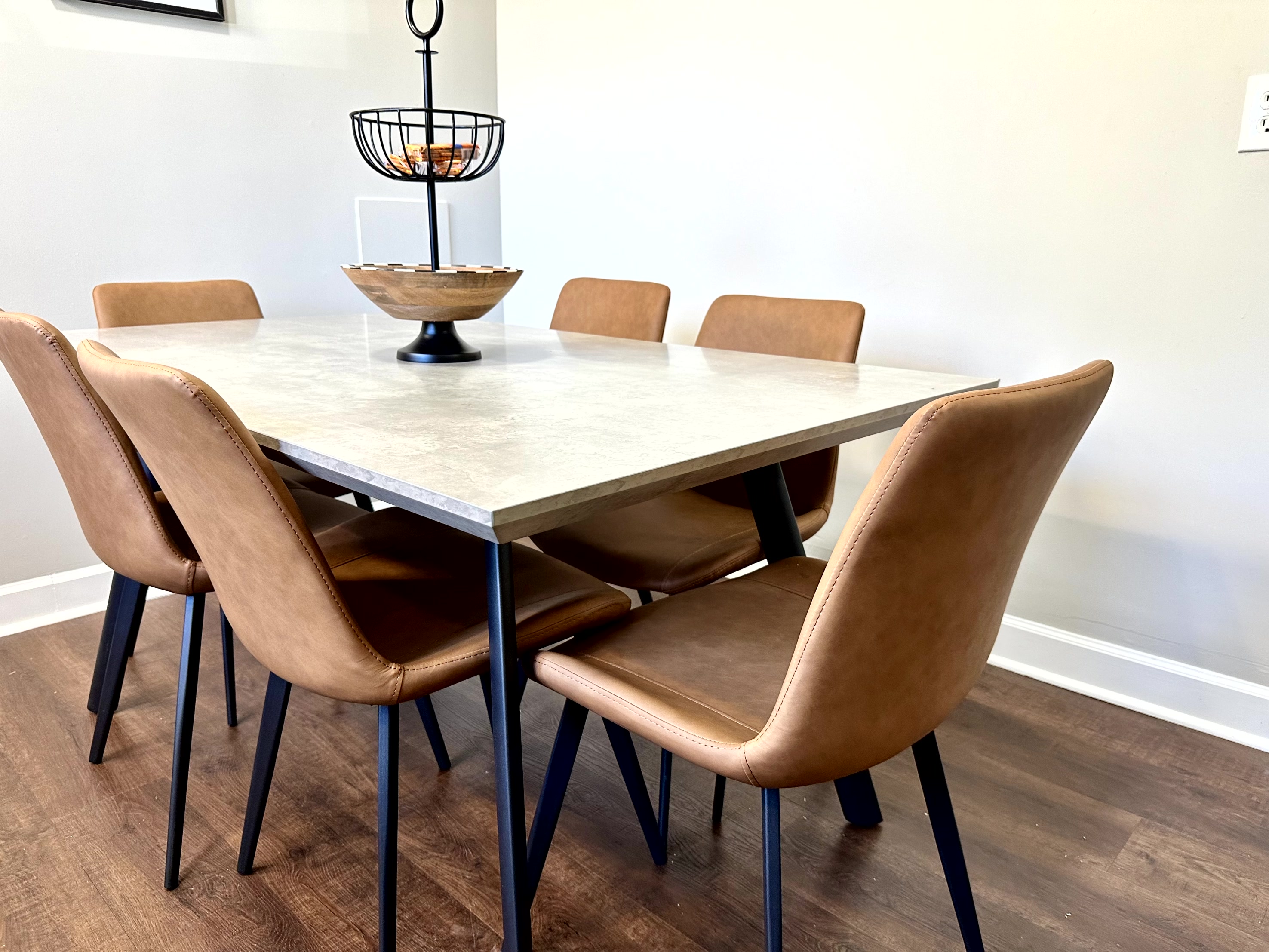 Dining table, also a great location for remote work.