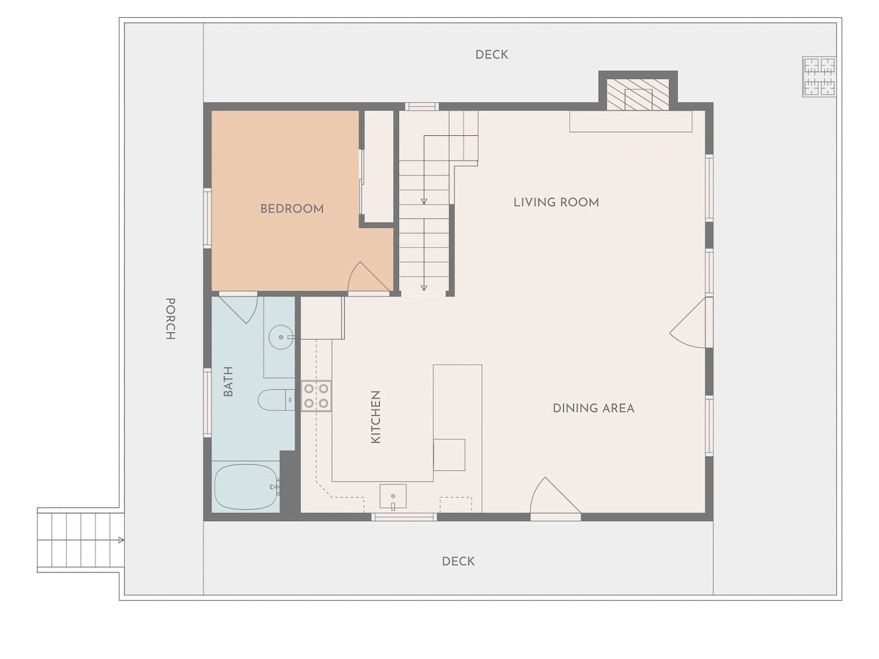 Main Level Floor Plan