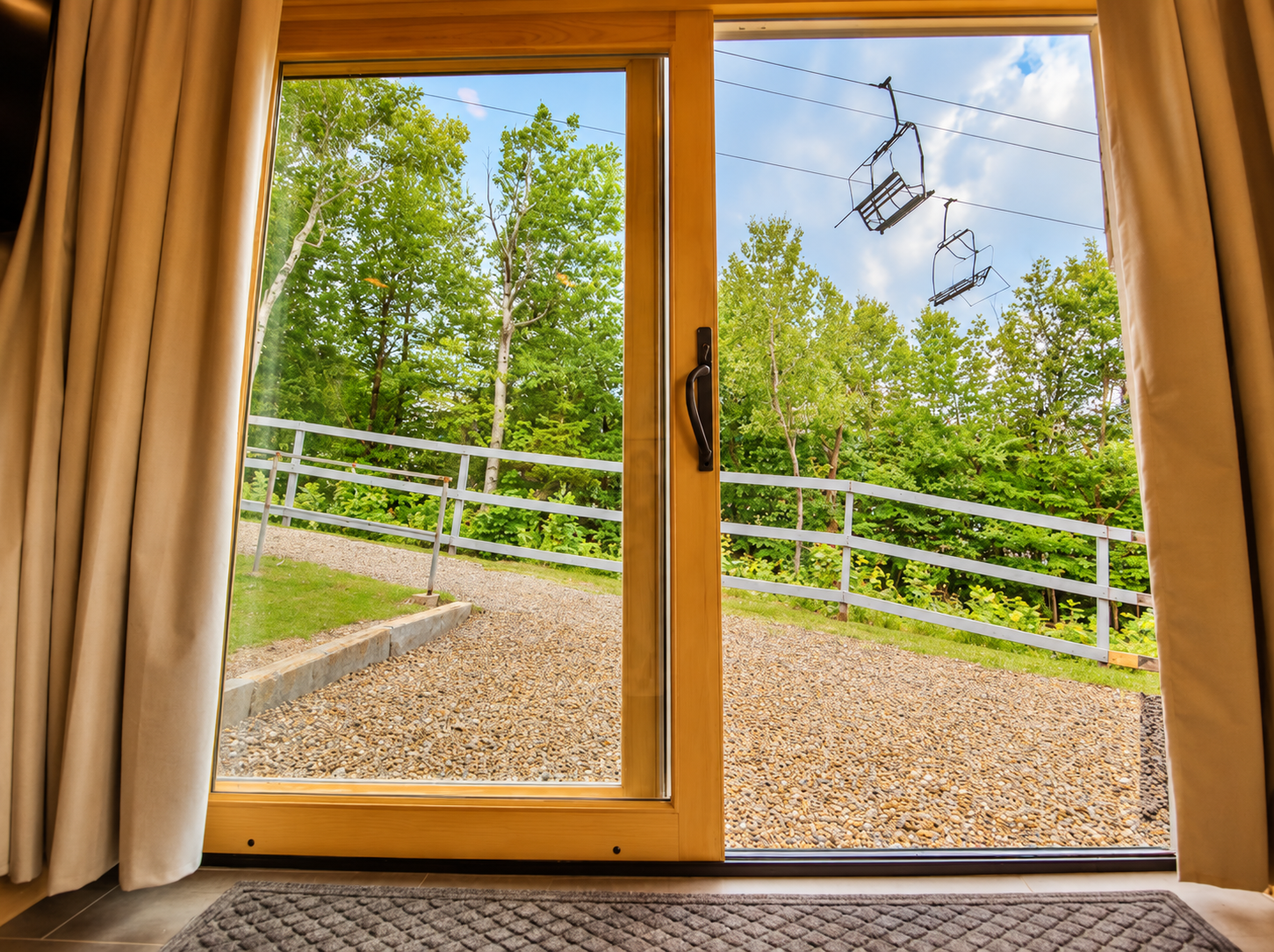View from living room door