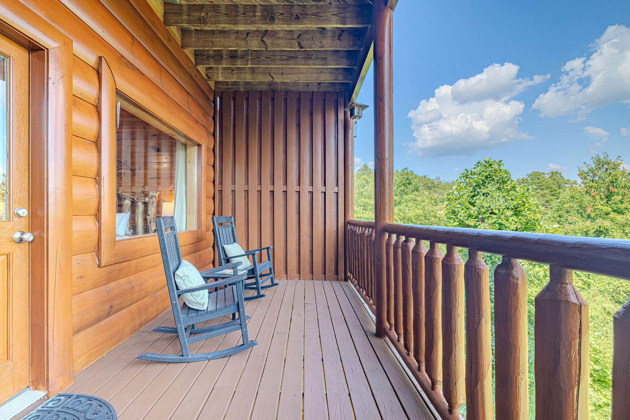 Relax on the secluded lower deck, with direct access from both king bedrooms.