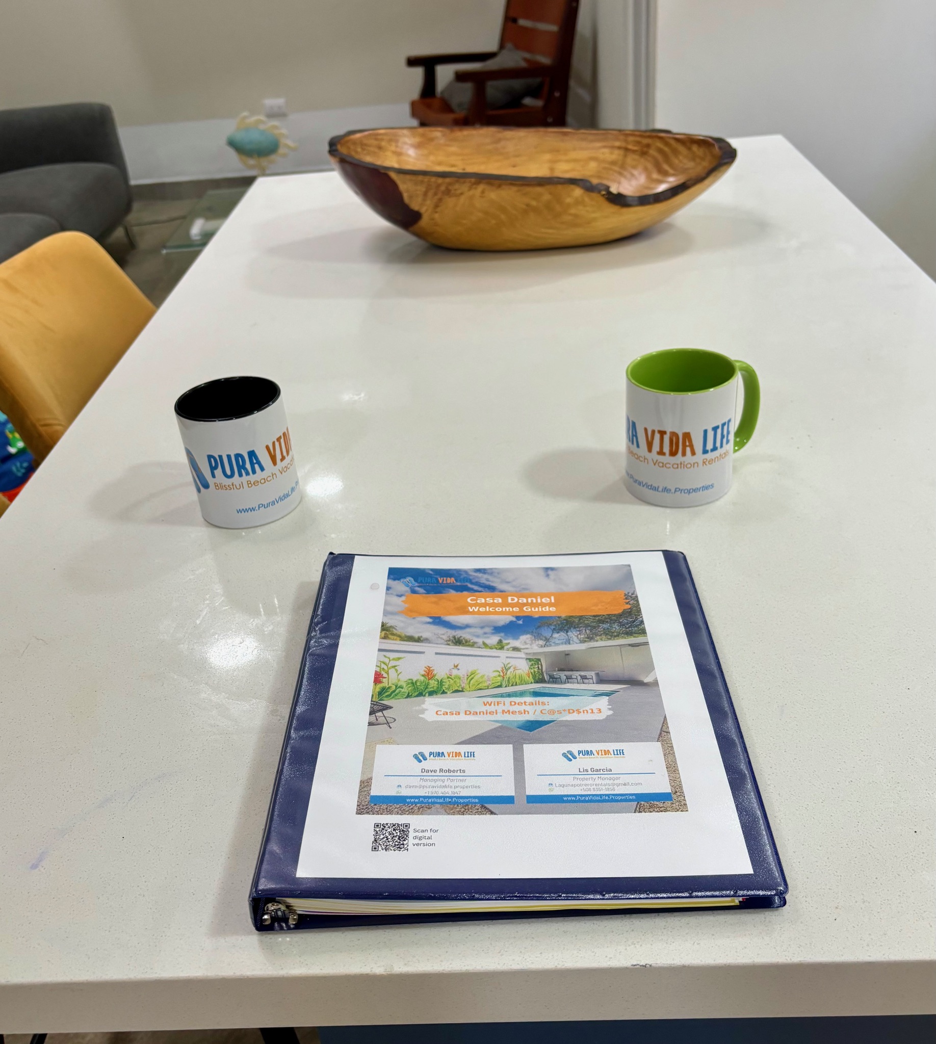 We provide a comprehensive guest manual in both digital and print format