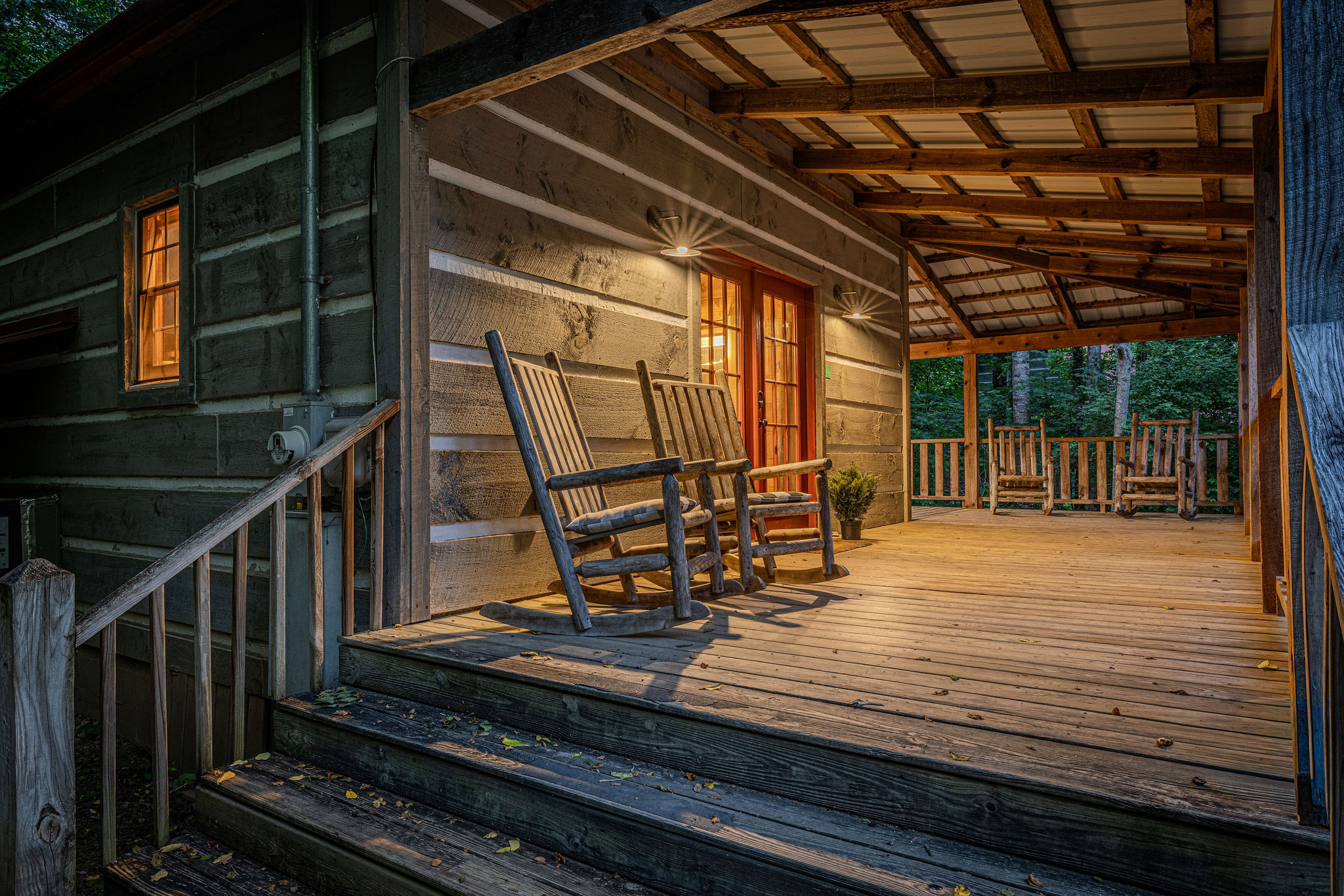 Best seat in the house is right here on the porch.