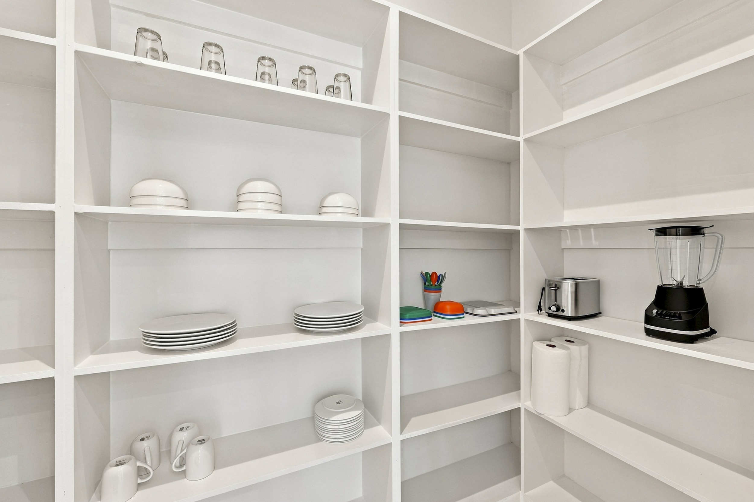 Organized shelves, perfect for your culinary adventures in Dallas!