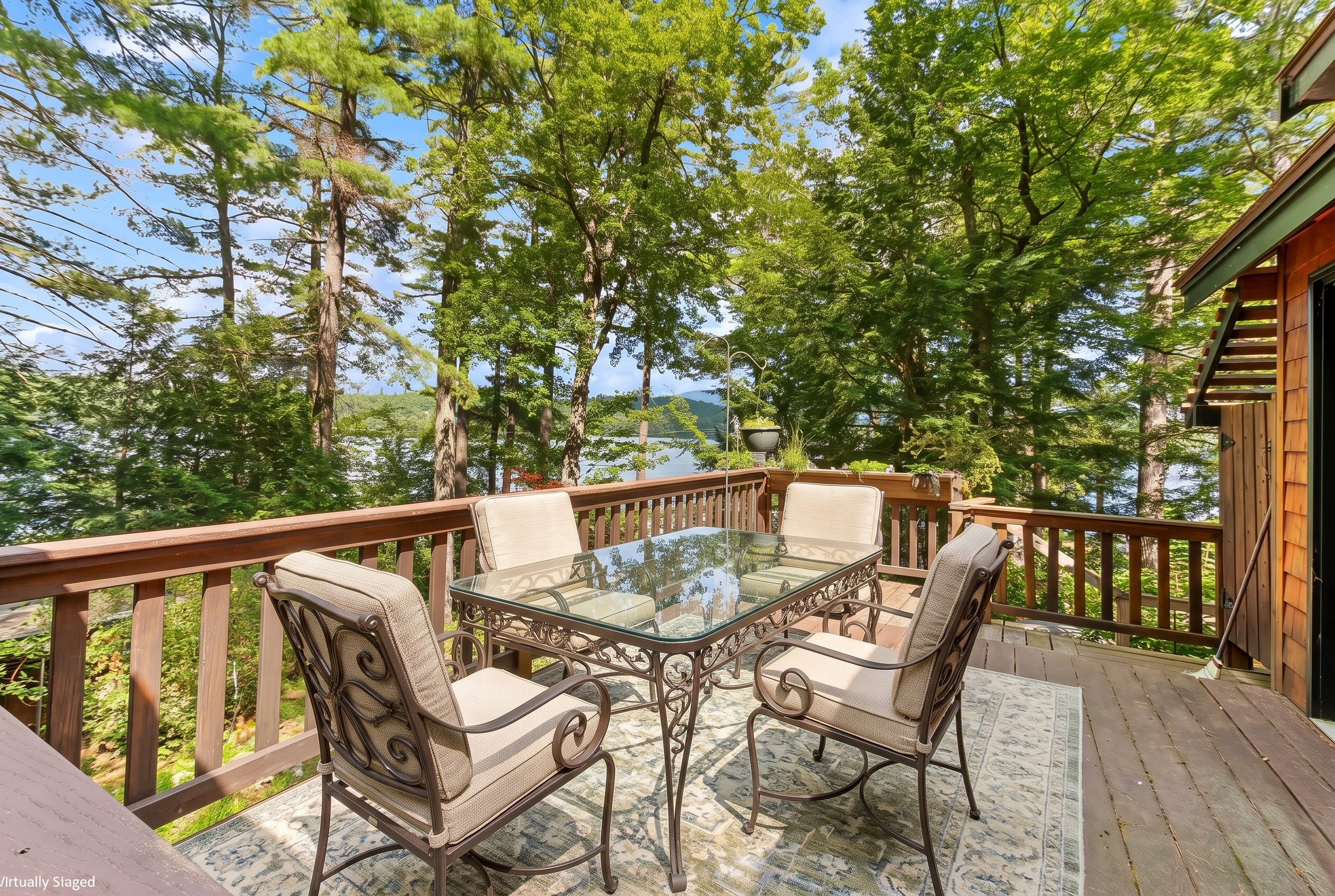 Outdoor Deck for Al Fresco Dining. 