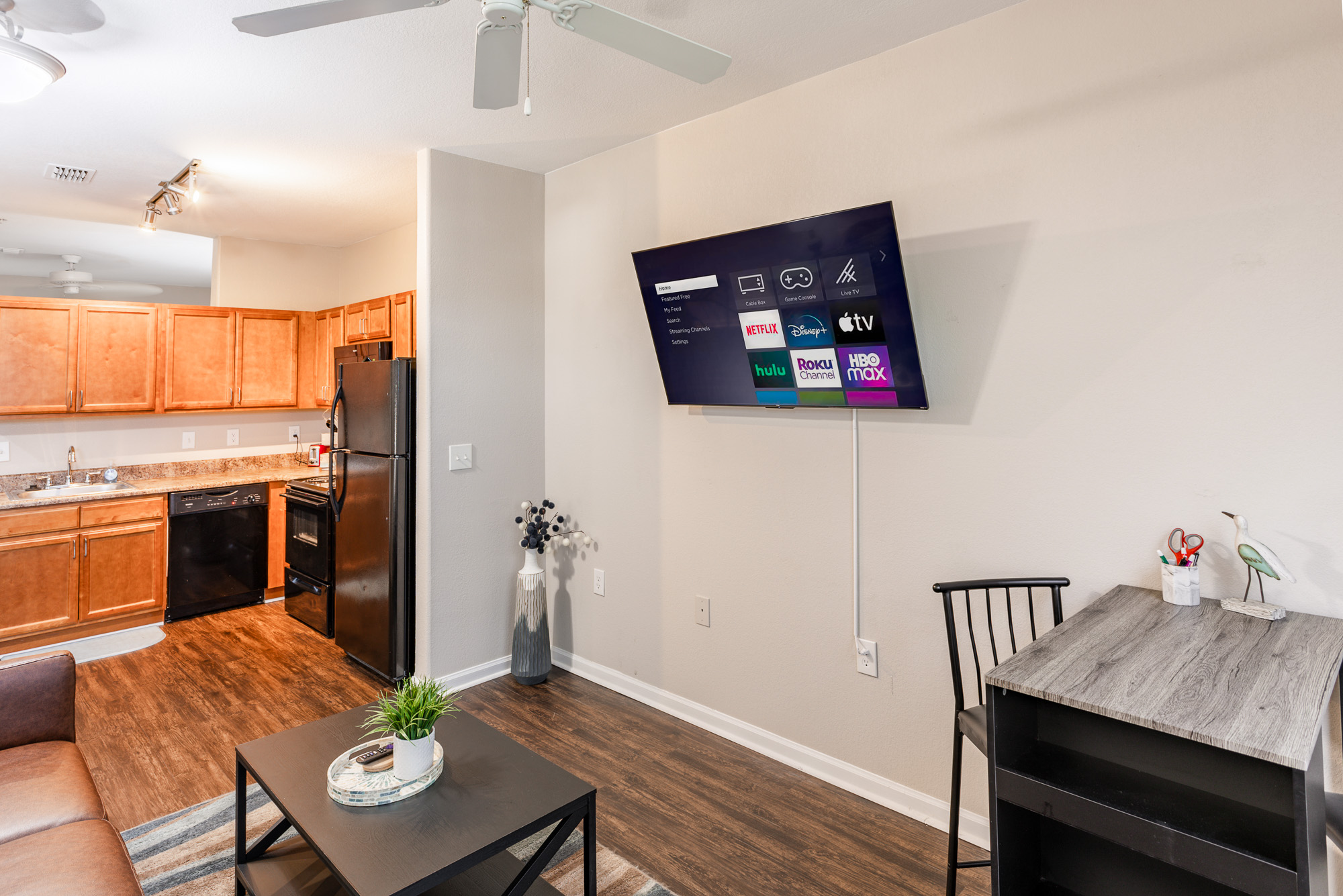 open concept living area