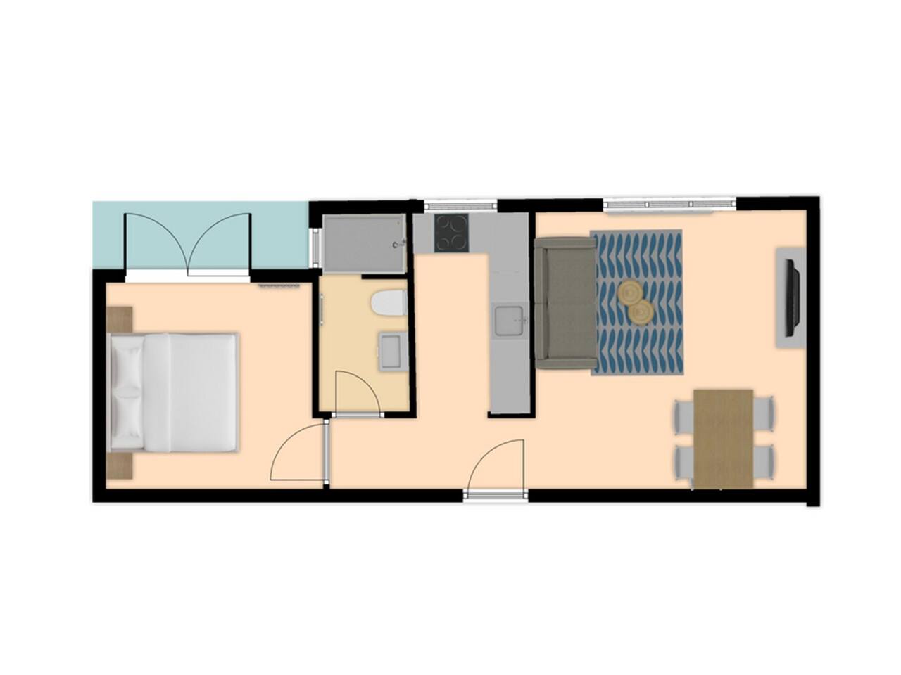 Layout of the apartment