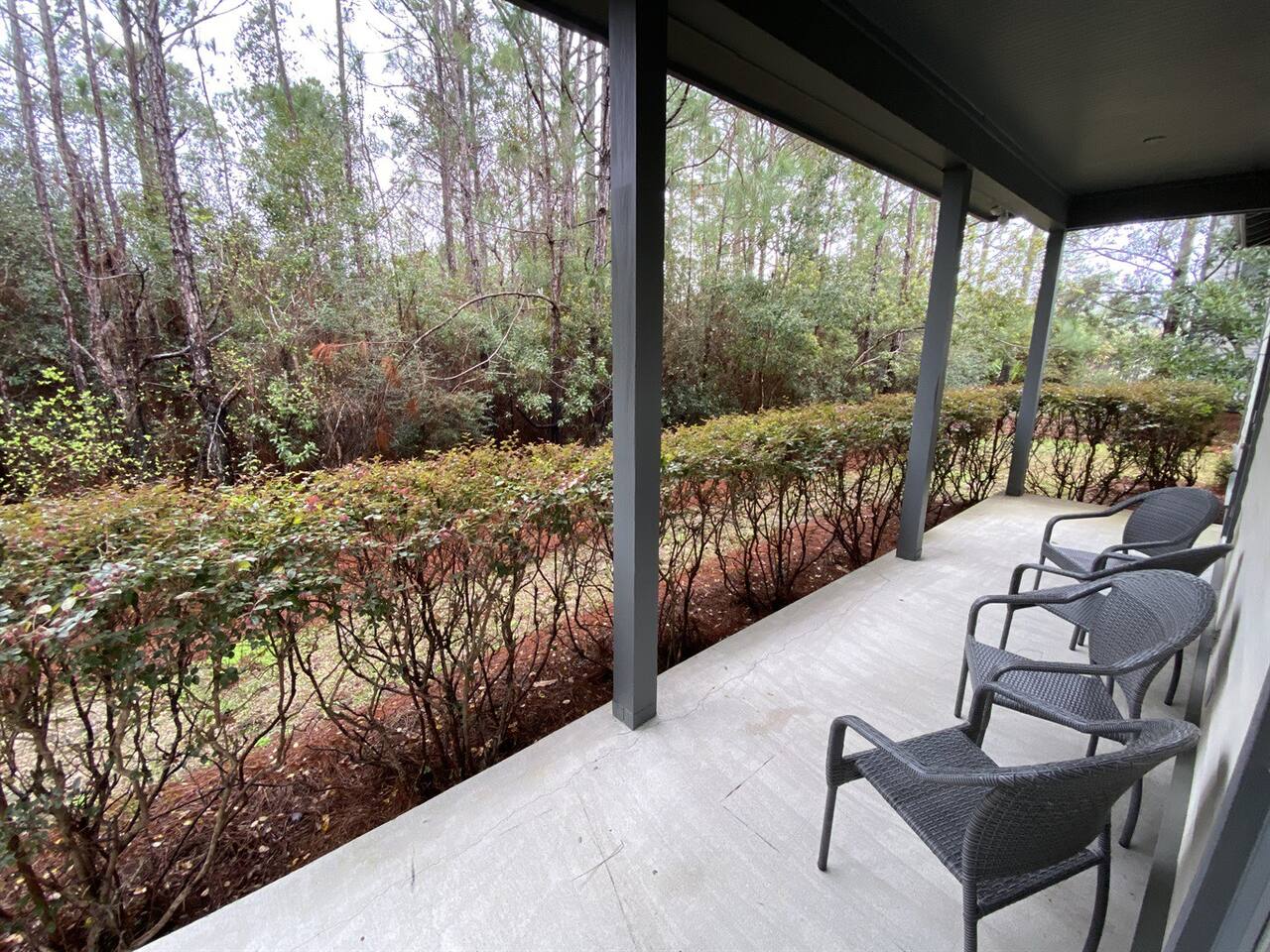 Patio accessible from the 2 downstairs bedrooms. Perfect spot if you want some quiet time or you want to read a book and be close to Nature.