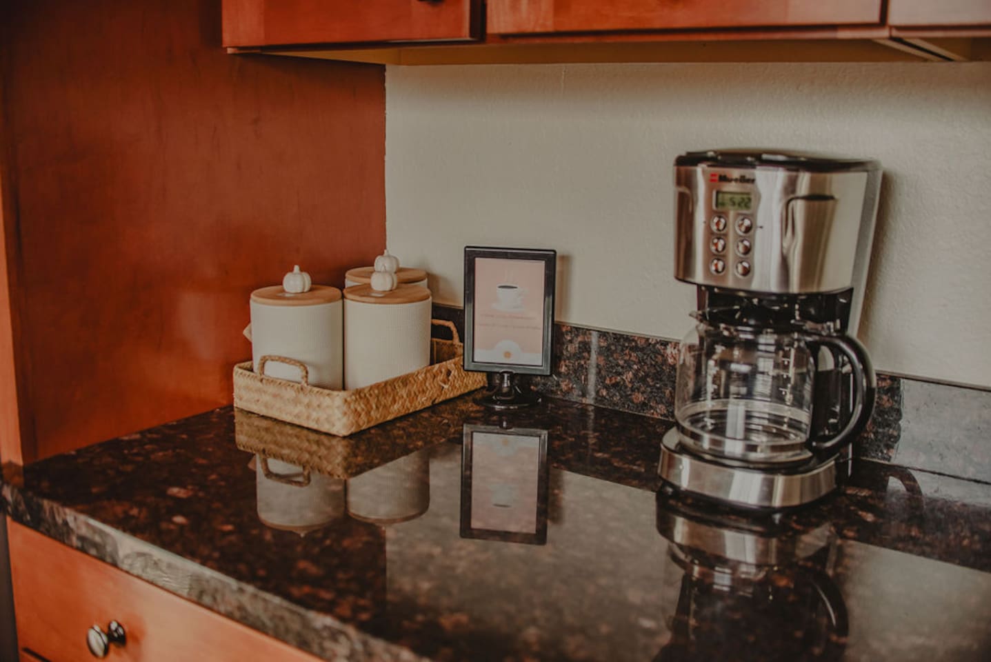 Dedicated coffee station to start your mornings the Sedona way