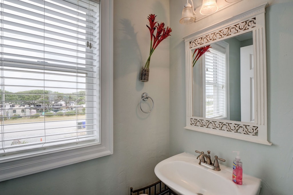 Sun - main floor powder room