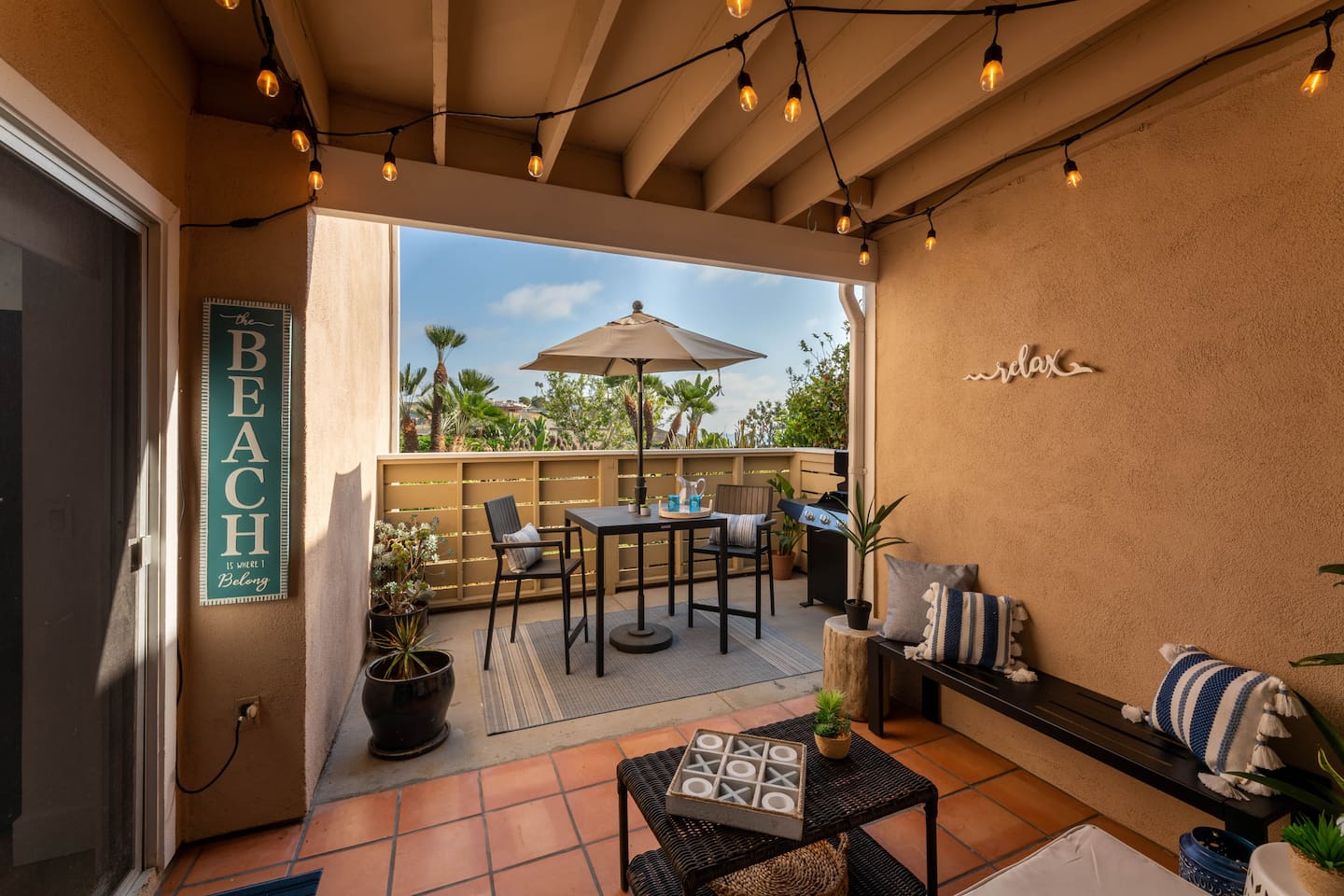 Spacious private patio 