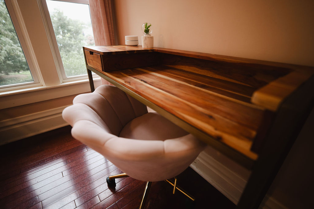 The House has two desks for those that need to work from home and are looking for homes with fast internet for virtual work calls.