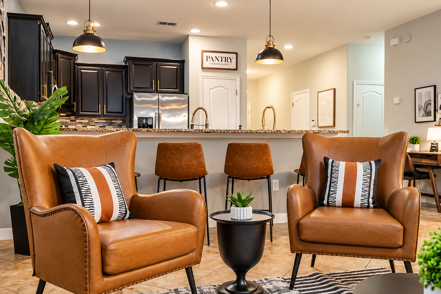 Our comfy chairs are perfect to relax and read a book or spend time with your social media accounts.