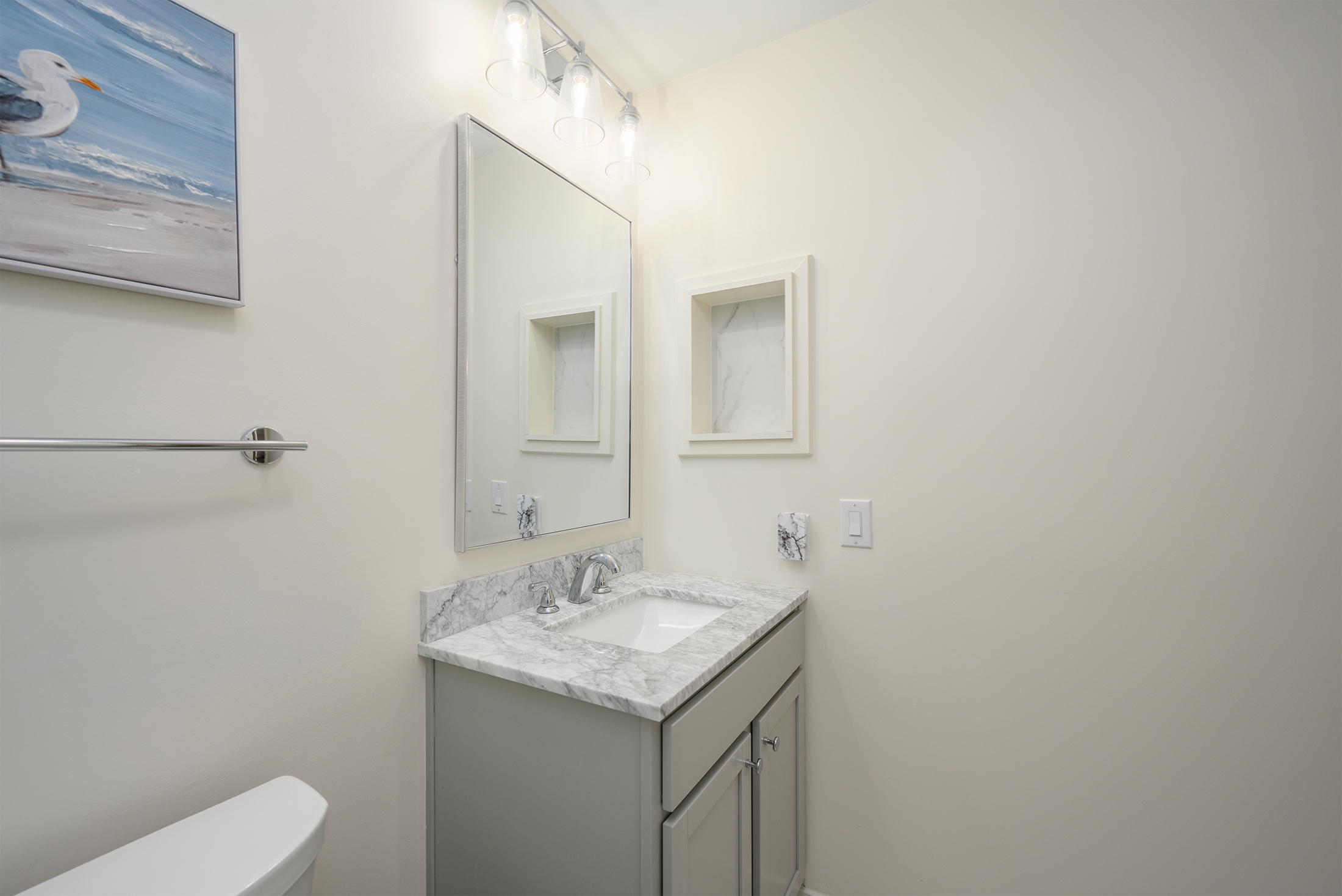 Vanity in 2nd King bedroom bathroom