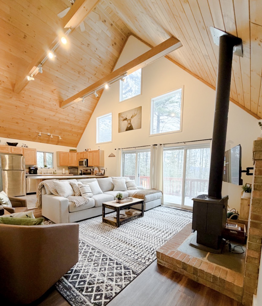 Open living and cozy space for our guests