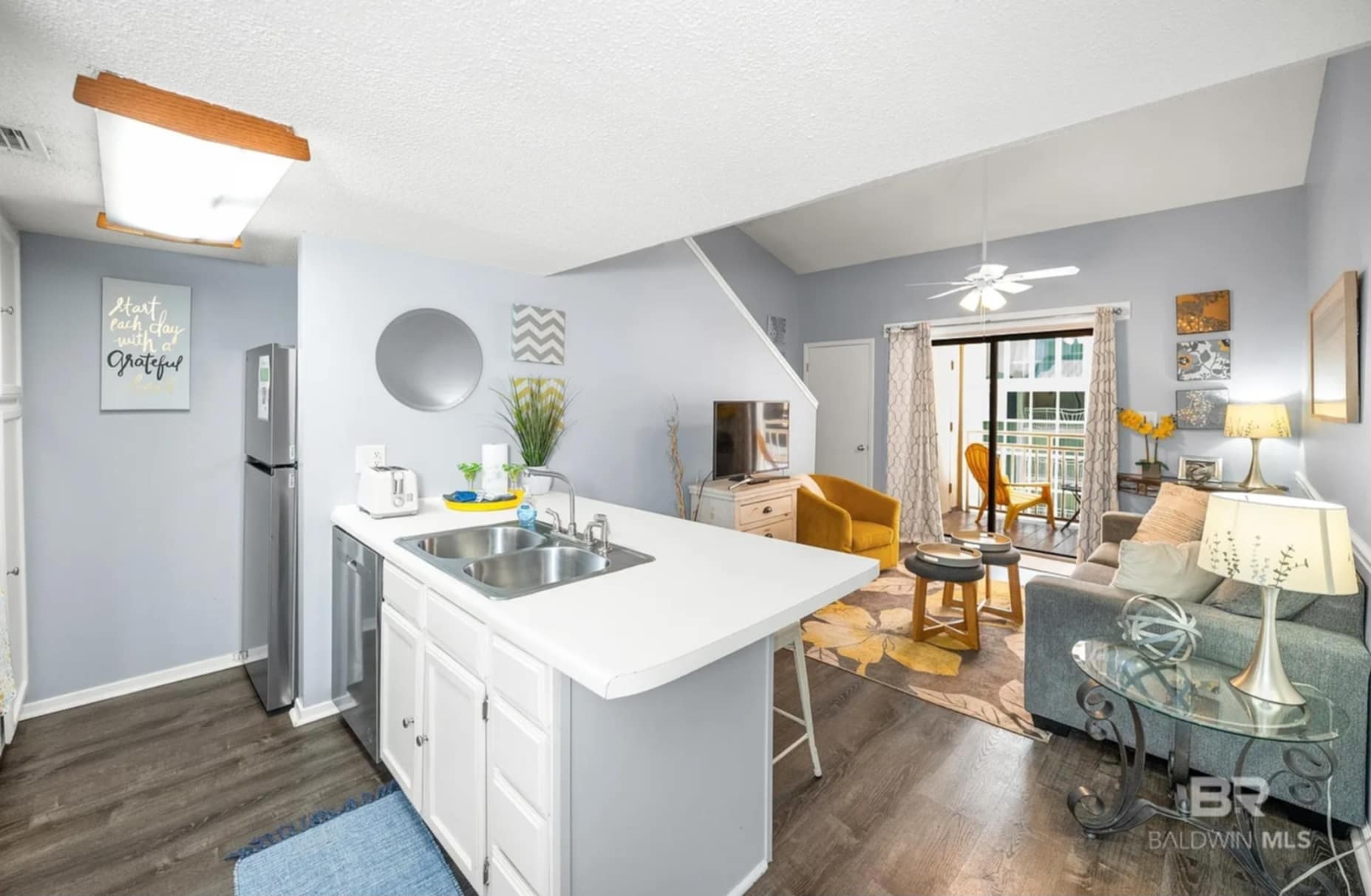 Kitchen and Living Room