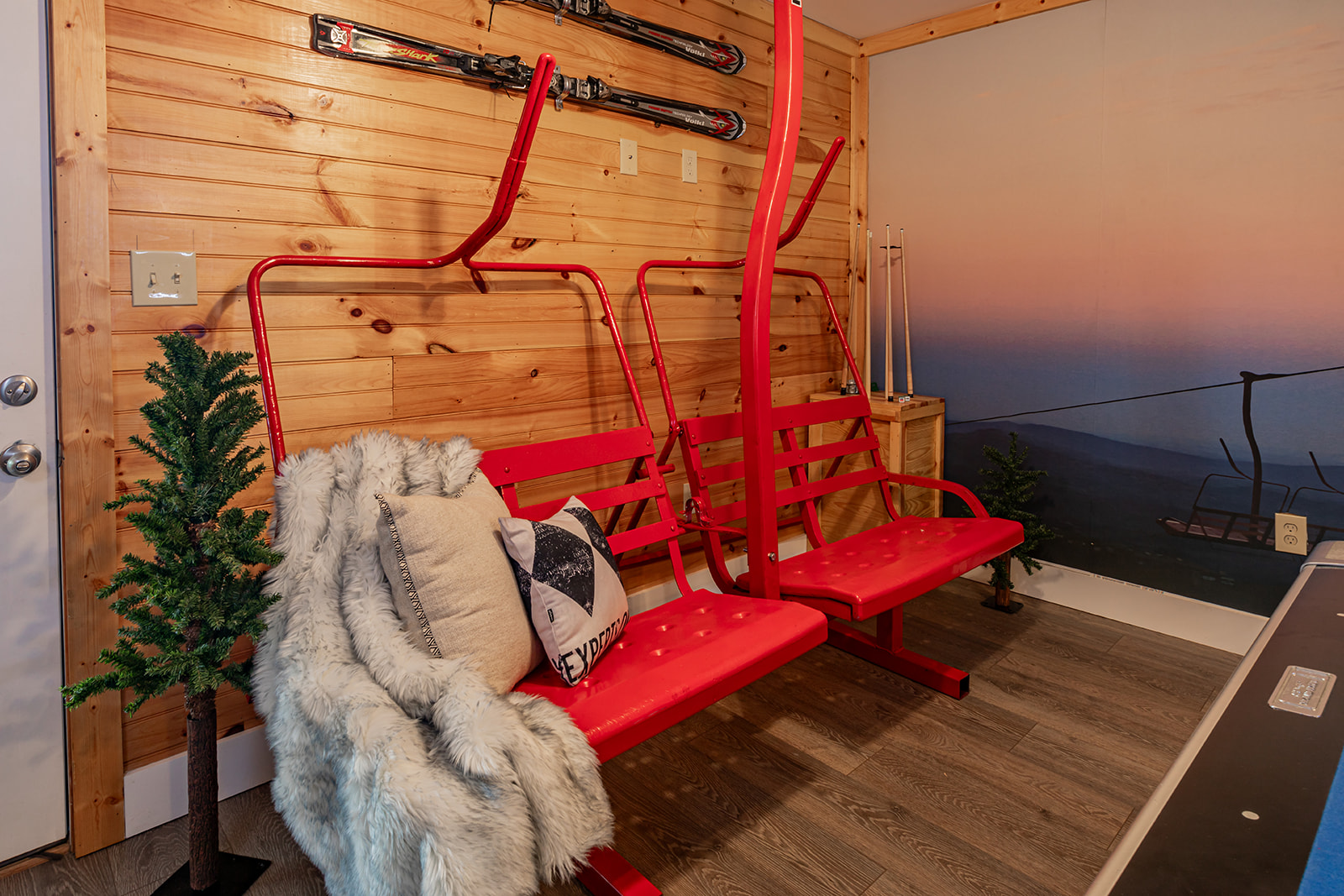Authentic Ober Gatlinburg Ski lift chairs