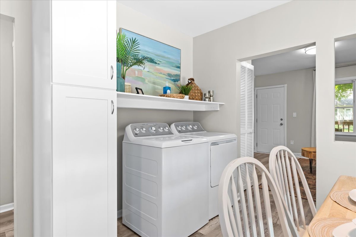 In-unit washer and dryer for your convenience during longer stays