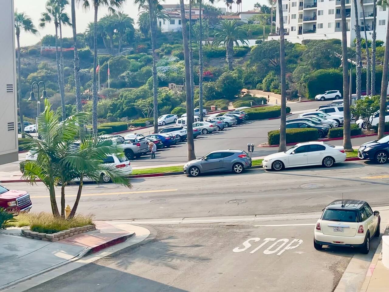 People-watching from afar helps you remember the beach is so close :)