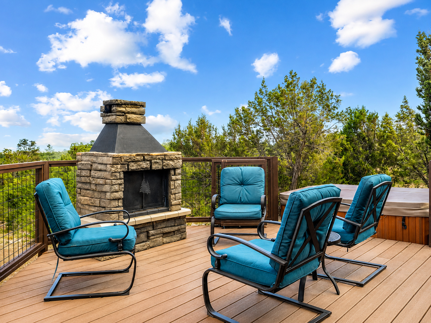 deck fireplace