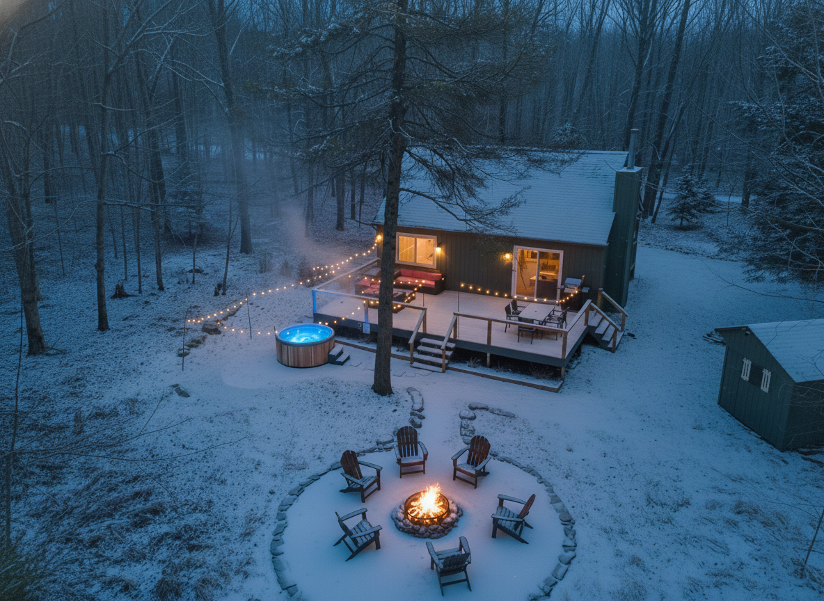 The Backyard is Private and Wooded