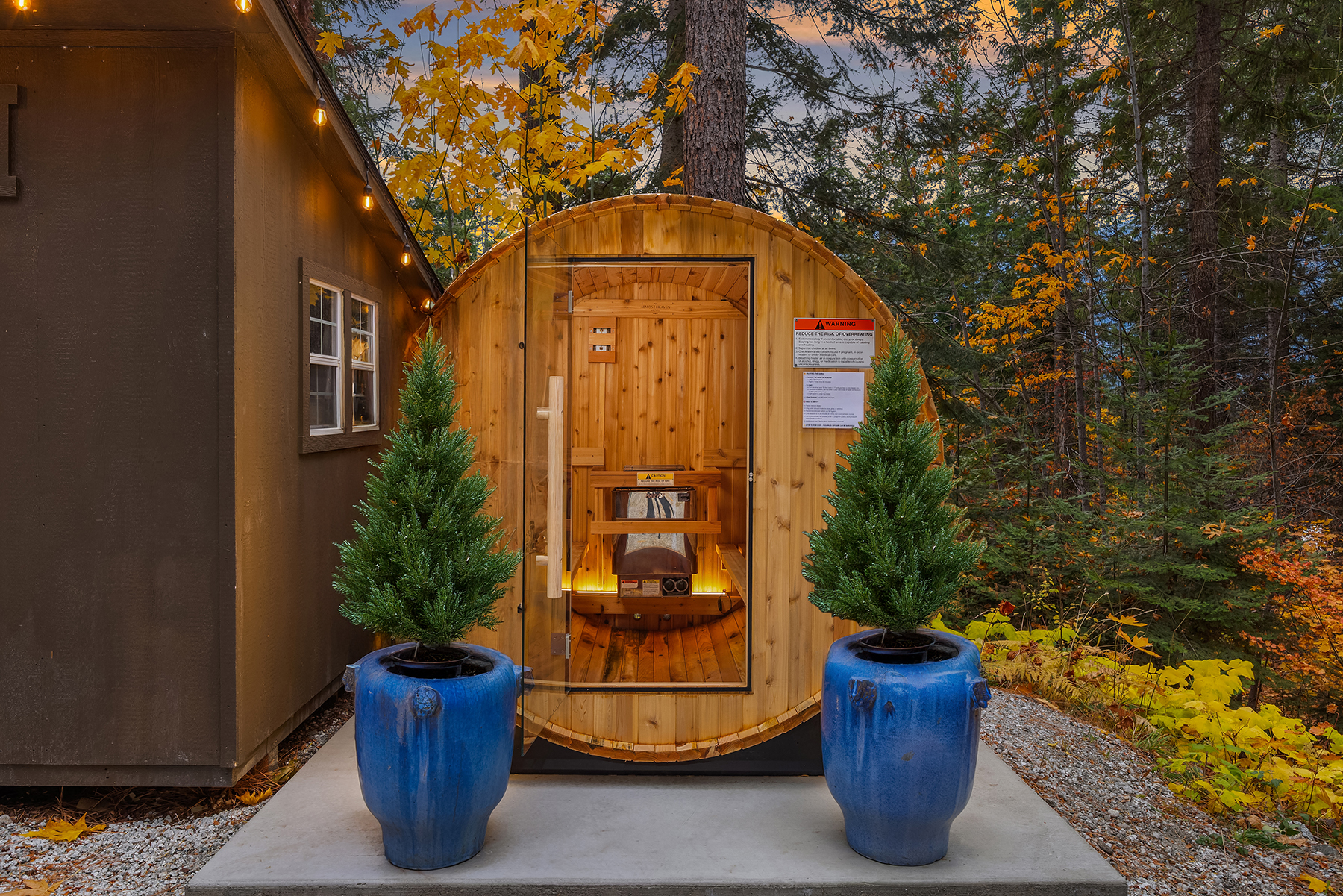 4-person barrel sauna