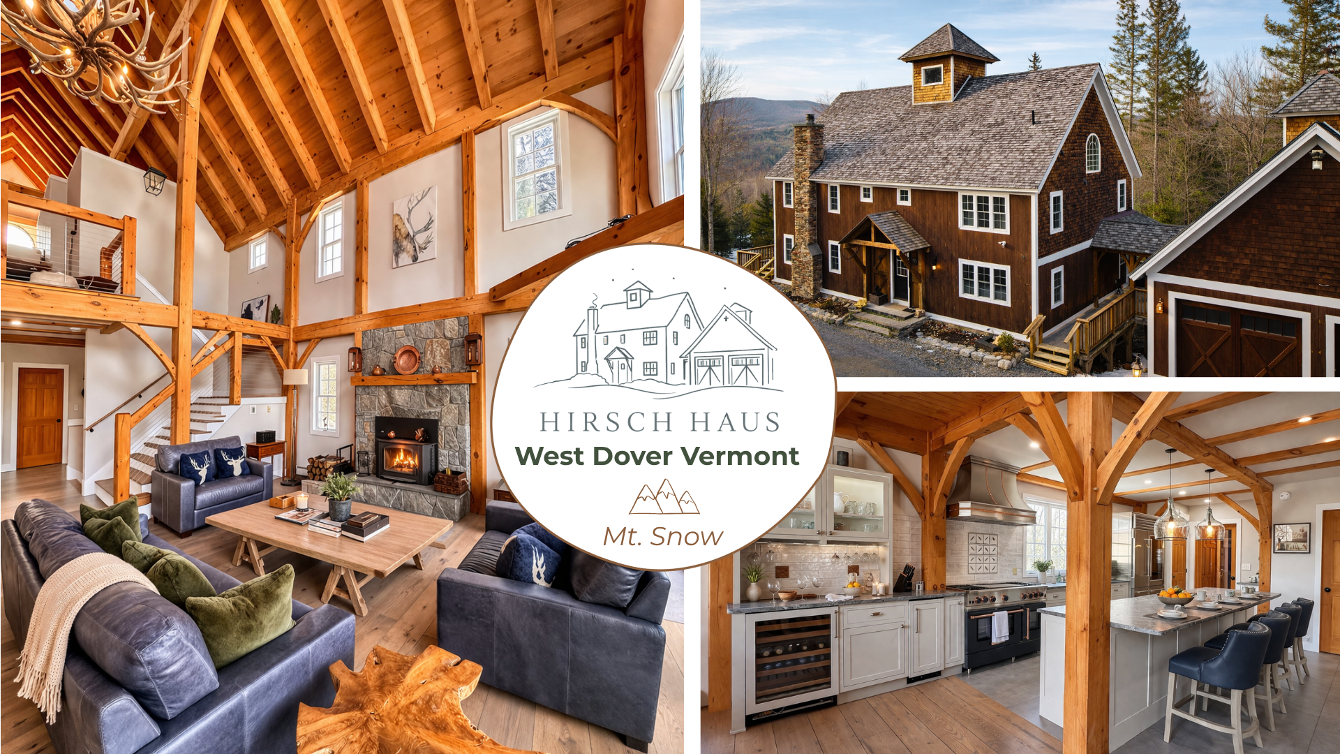 Hirsch Haus is a post-and-beam mountain home set on 6 private wooded acres in West Dover, Vermont. Enjoy skiing at Mount Snow, hiking, biking, and quiet forest moments; designed for gathering, relaxing, and year-round adventure.