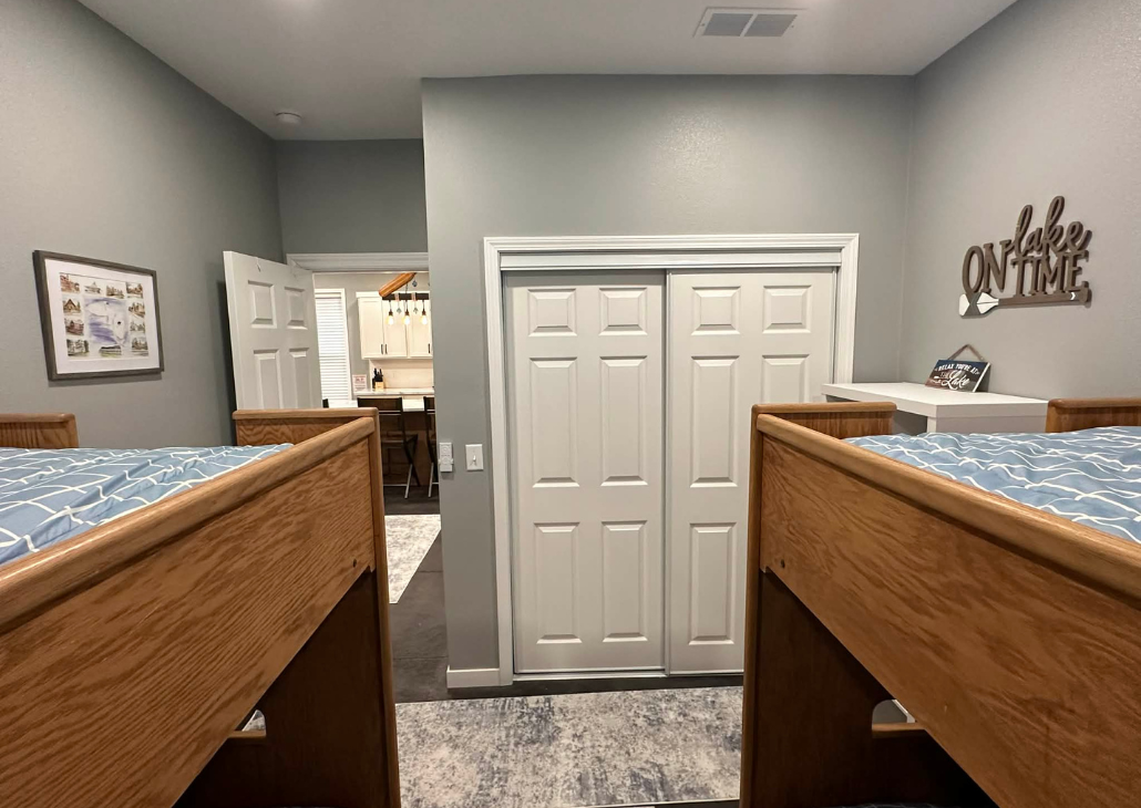 NEW HOUSE: Bedroom 3 is the bunk beds.  **We are not liable (or the owner) for any injuries or falls from the bunk beds***