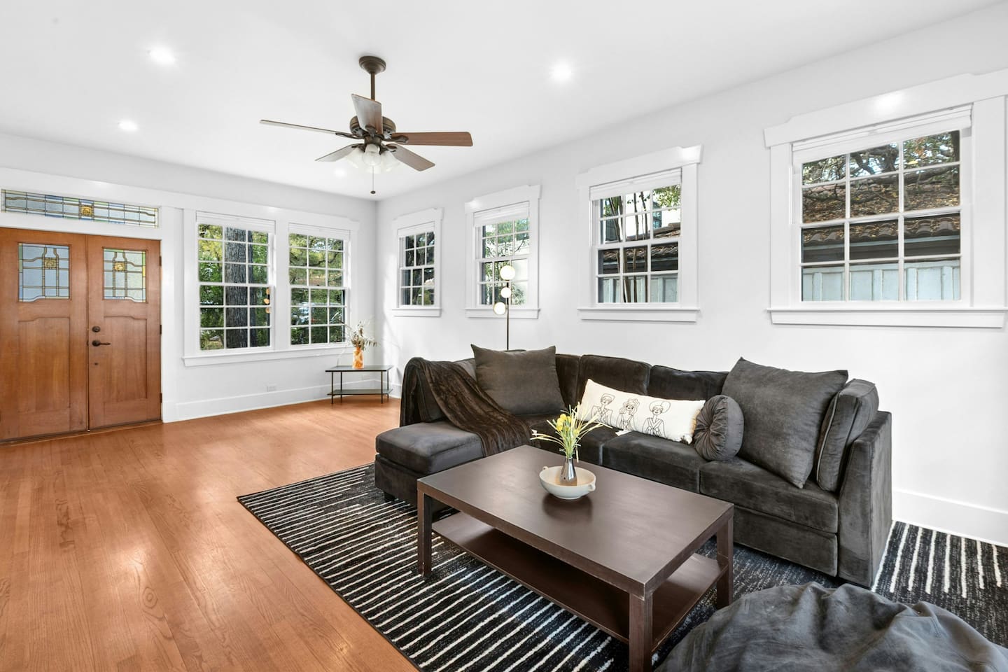 Cozy living space to unwind after a day out