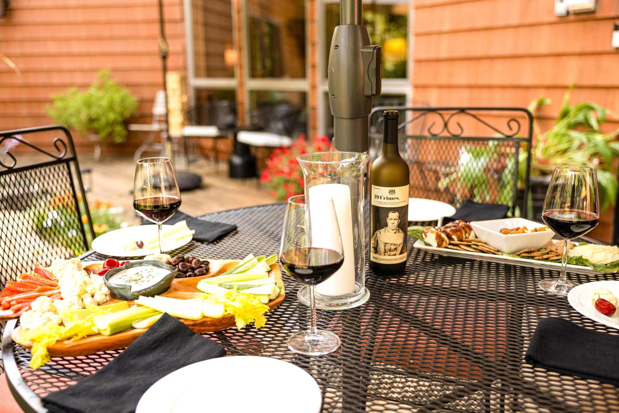 The lower deck can be a quiet, 'get-away' from it all, and listen to the pond, catch up, and relax a lot!