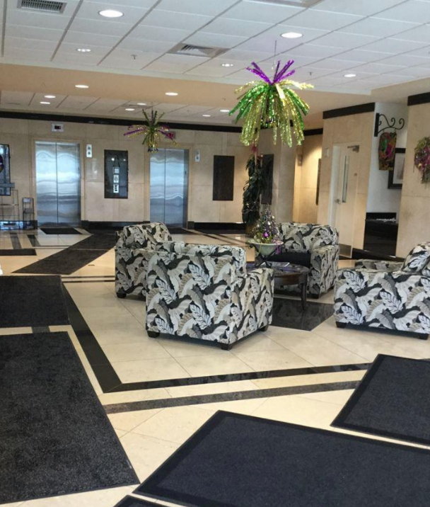 A glimpse inside Crystal Tower. Dedicated to providing a welcoming, high-quality environment for all tenants and guests.