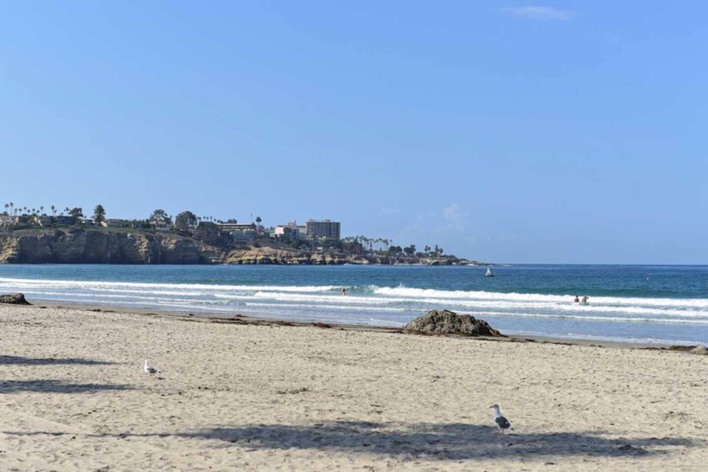 La Jolla Shores Beach right across the street