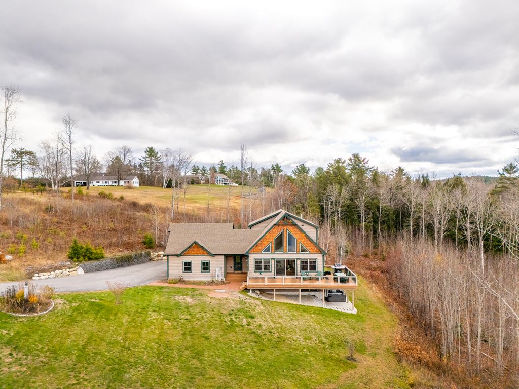 See the full beauty of Caribou Mountain Lodge from above.