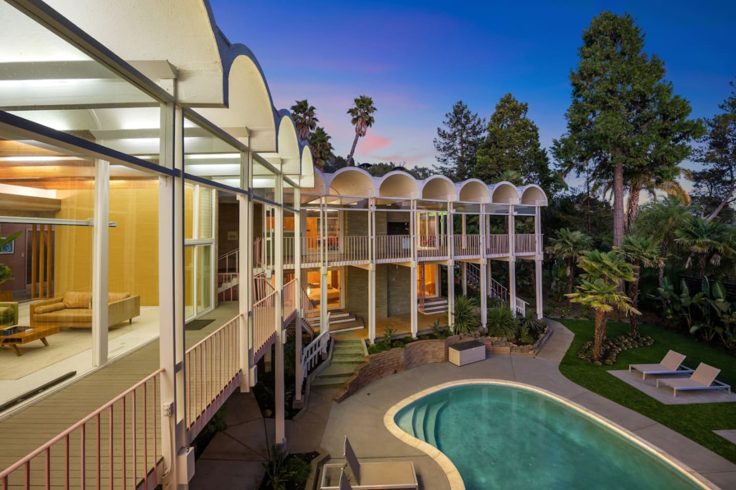 Large deck off the living room provides a great view of the pool and the Sonoma countryside.