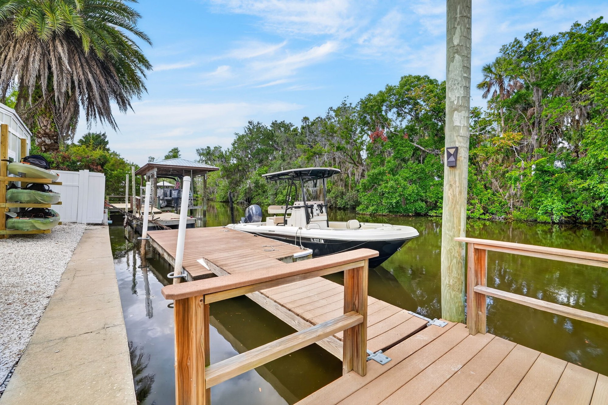 Dock with boat