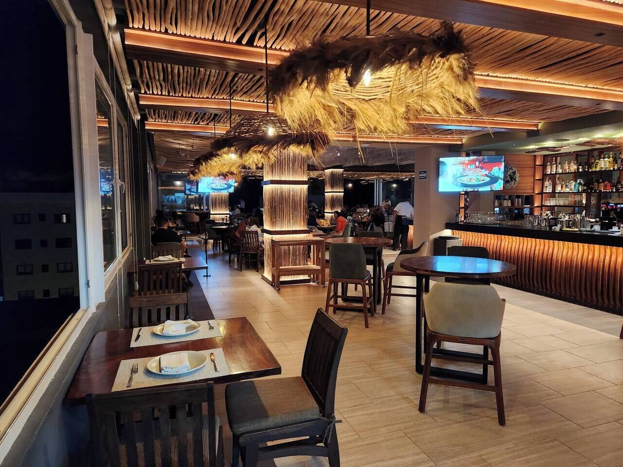 Mare on top of the building with full view of ocean