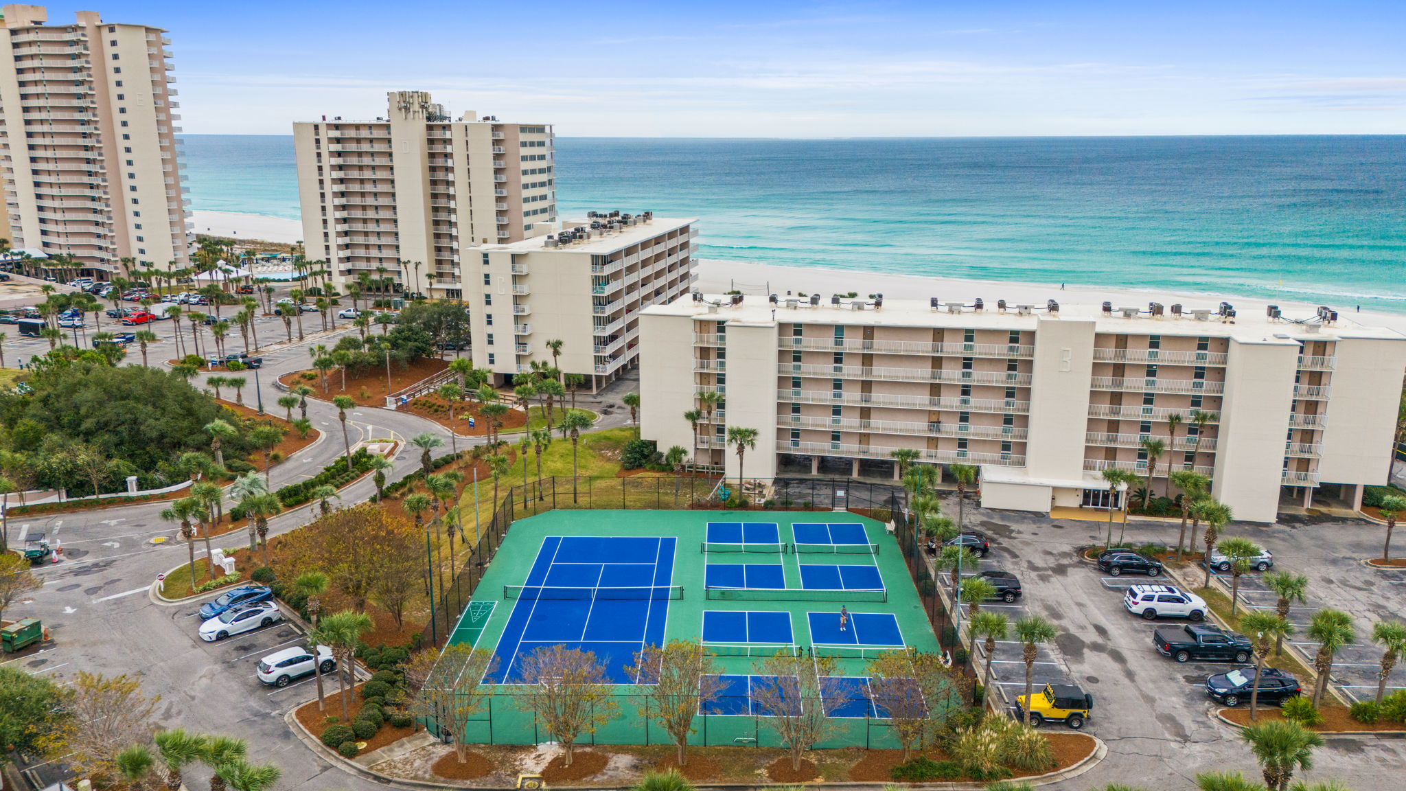 Aerial of Tennis Courts