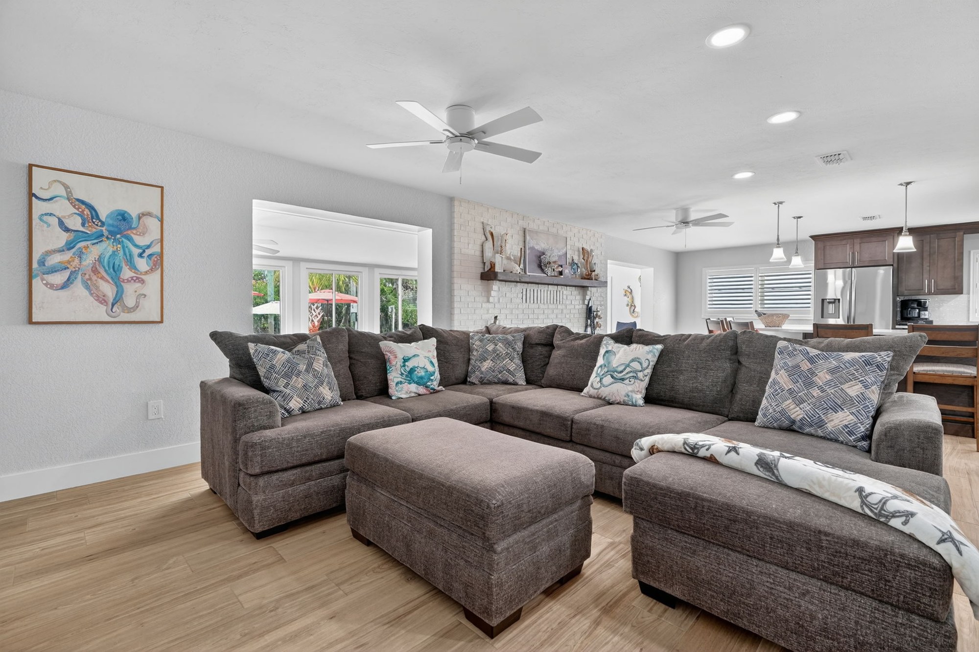 Living room with TV