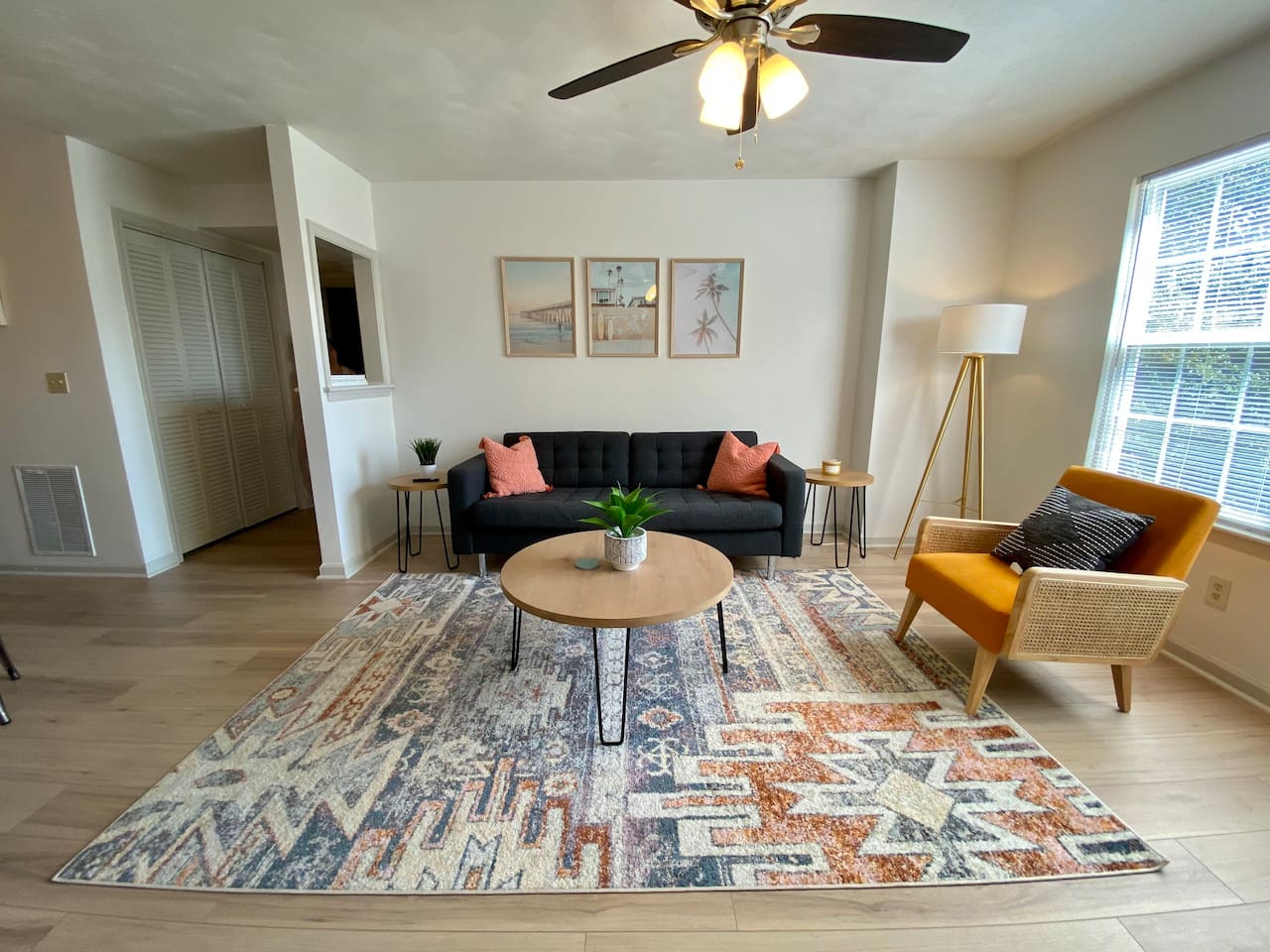 Modern chic decor.  This is a not a sleeper sofa