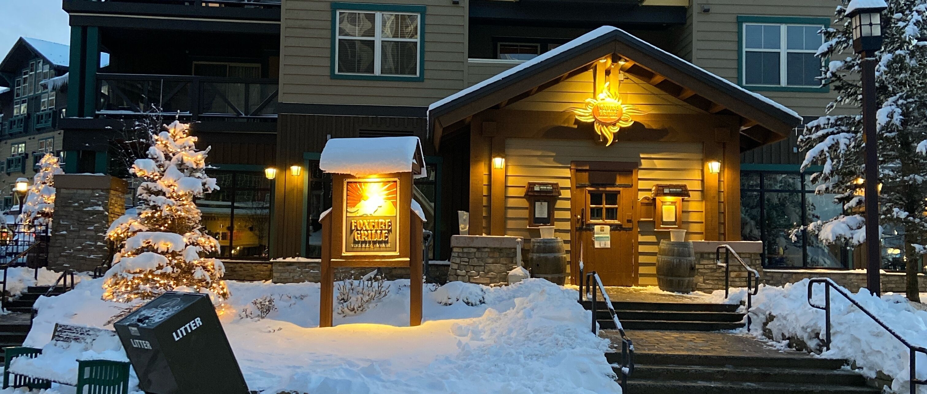 Foxfire Grille is our favorite dining option.  Just steps away in the Village.