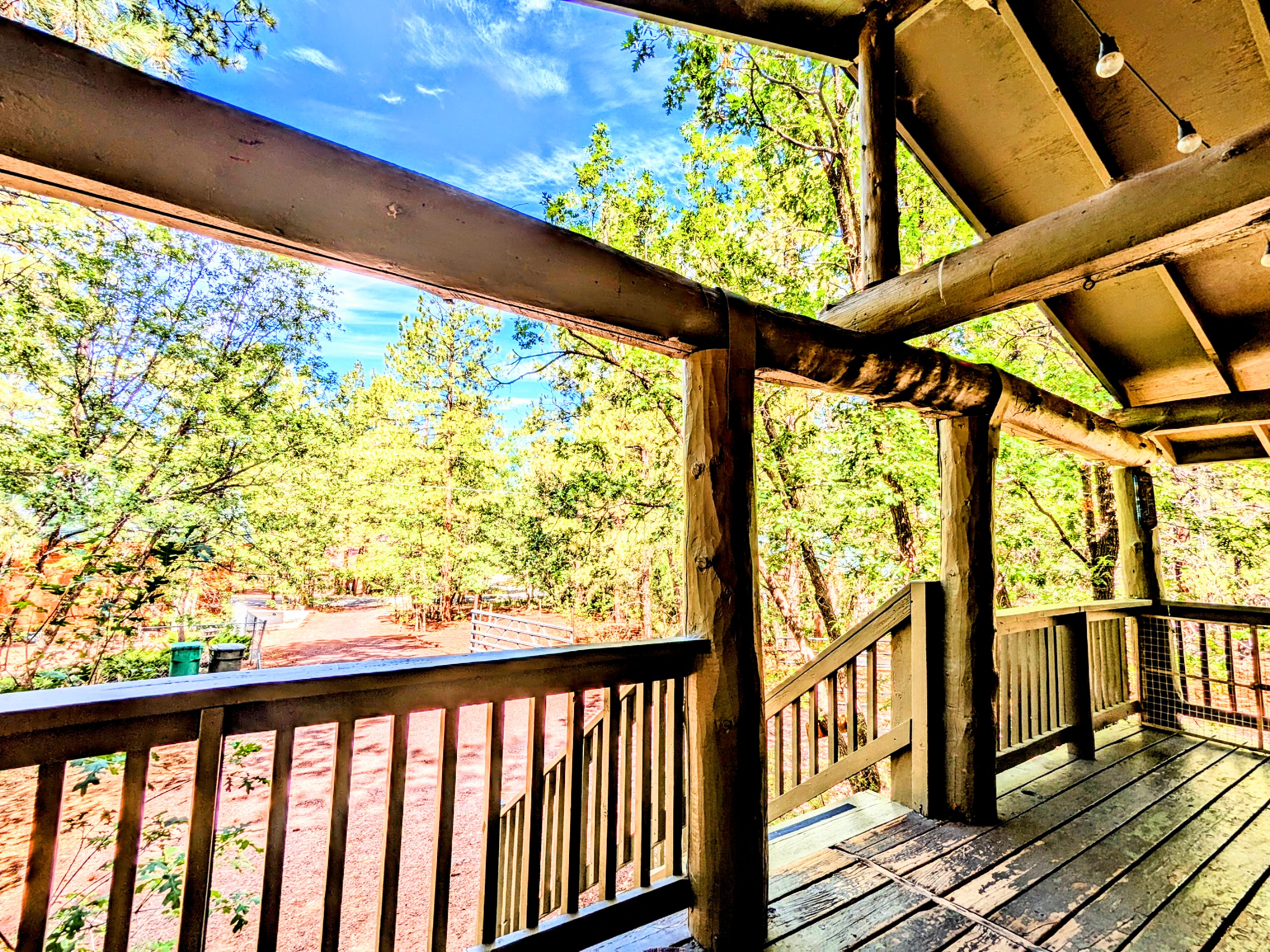 Deck View of Private Driveway