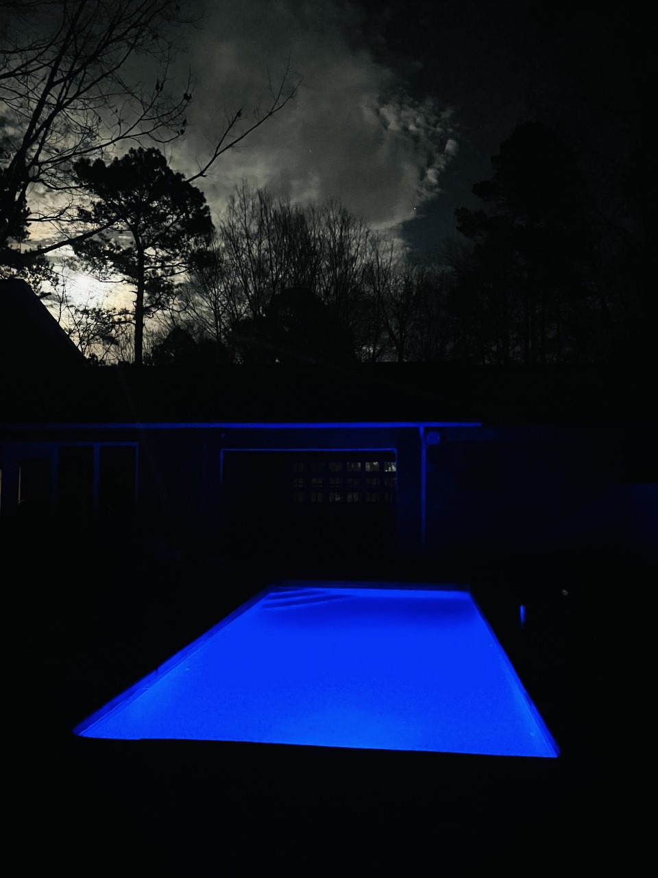 New! Salt Water Pool (night photo)