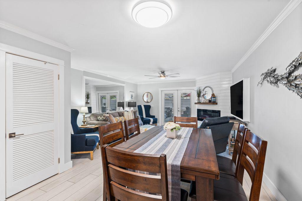 Dining table for six